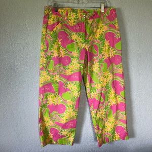 Women’s Lilly Pulitzer golf capri pants Sz 12